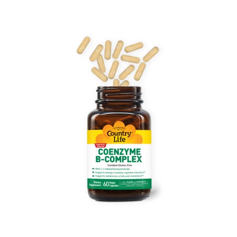 Country Life Coenzyme B-Complex Multivitamin Capsules For Energy, Pack of 60's